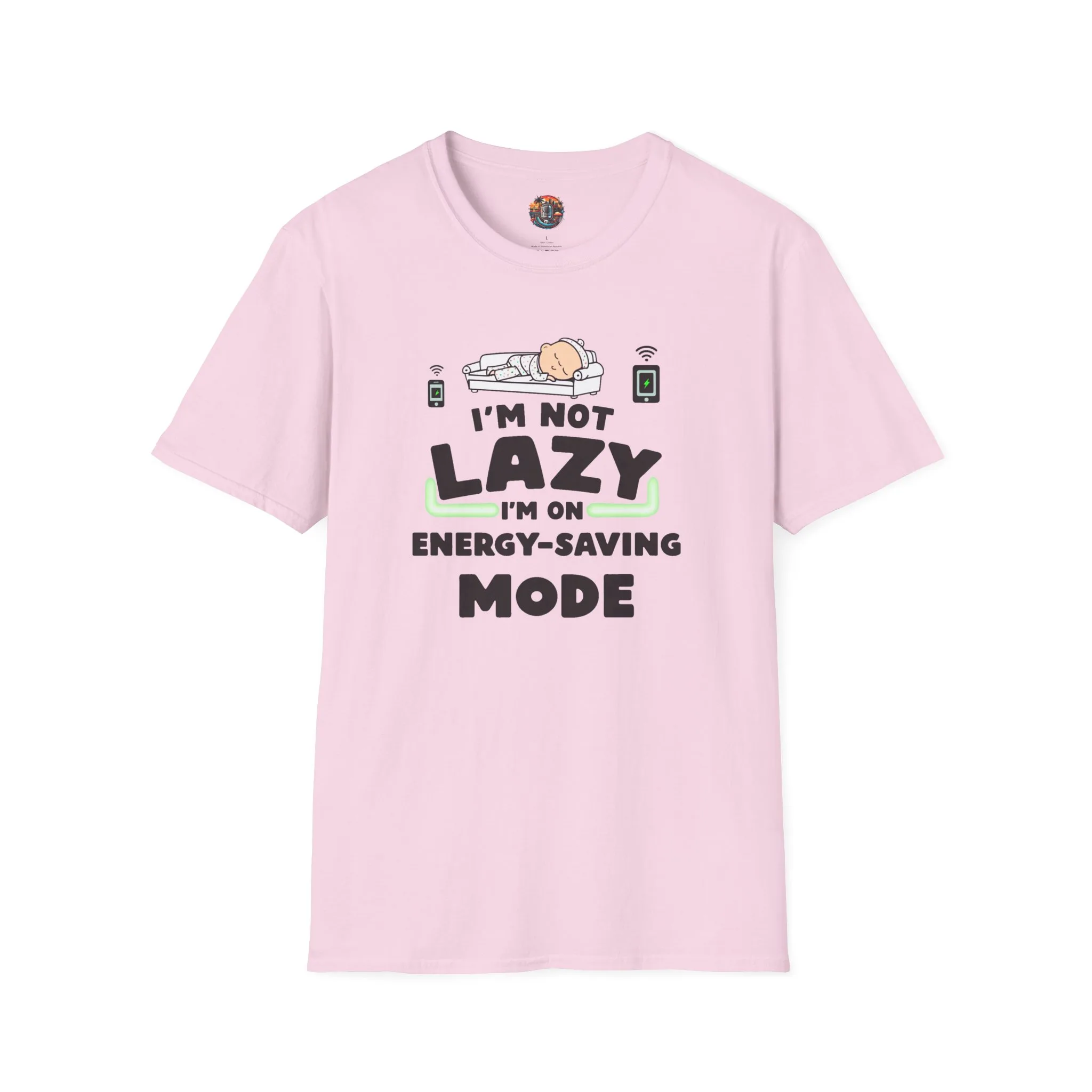 "I'm Not Lazy I'm on Energy-Saving Mode" Unisex Softstyle T-Shirt - Image 13