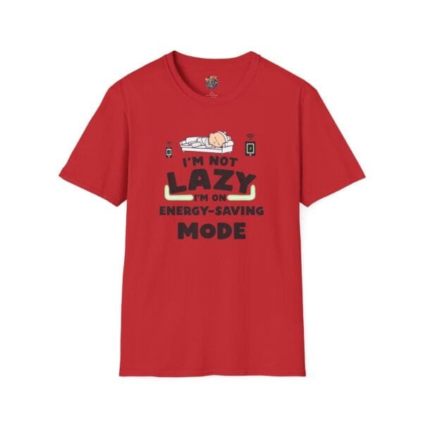 "I'm Not Lazy I'm on Energy-Saving Mode" Unisex Softstyle T-Shirt - Image 15