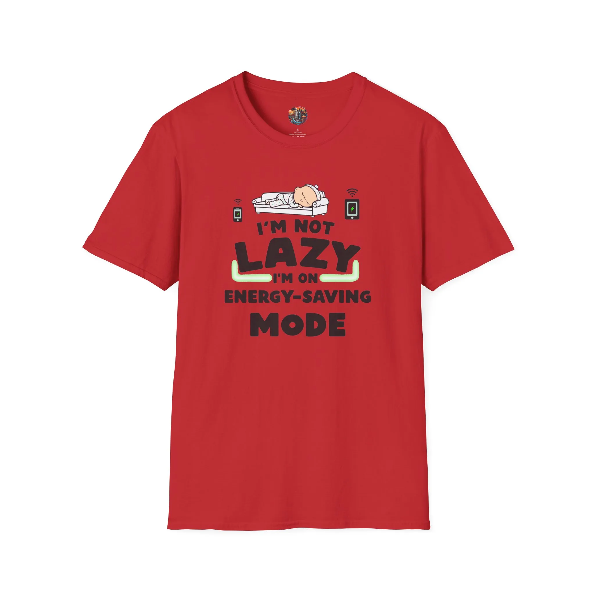 "I'm Not Lazy I'm on Energy-Saving Mode" Unisex Softstyle T-Shirt - Image 15