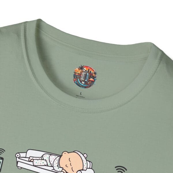 "I'm Not Lazy I'm on Energy-Saving Mode" Unisex Softstyle T-Shirt - Image 3