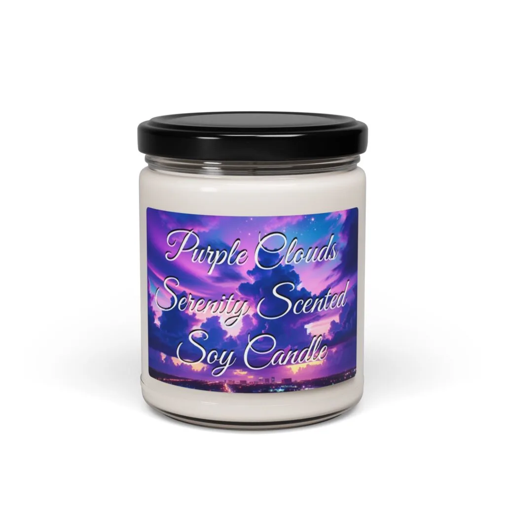 Purple Clouds Serenity Scented Soy Candle, 9oz