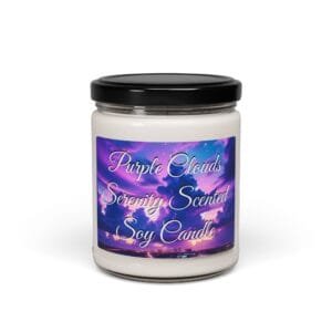 Purple Clouds Serenity Scented Soy Candle, 9oz