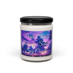 Purple Clouds Serenity Scented Soy Candle, 9oz