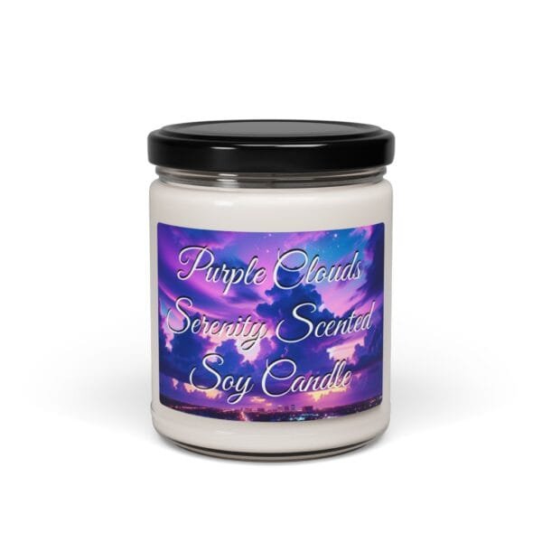 Purple Clouds Serenity Scented Soy Candle, 9oz