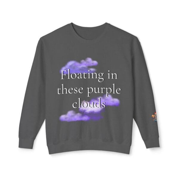 "Floating Above" Lyric Unisex Lightweight Crewneck Sweatshirt - Image 17