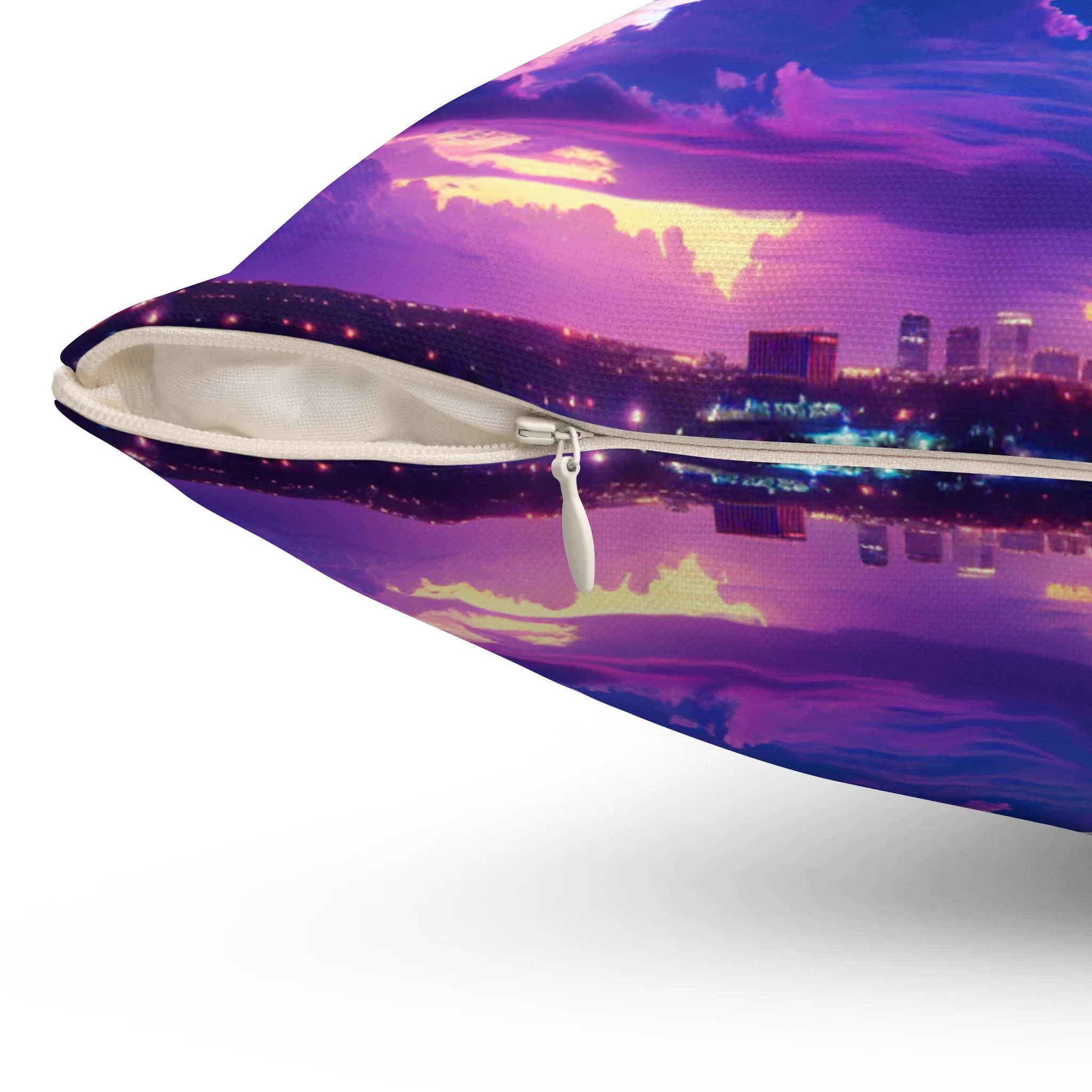 Purple Clouds Serenity Spun Polyester Square Pillow - Image 6