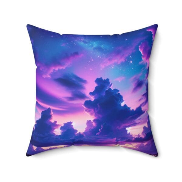 Purple Clouds Serenity Spun Polyester Square Pillow - Image 11
