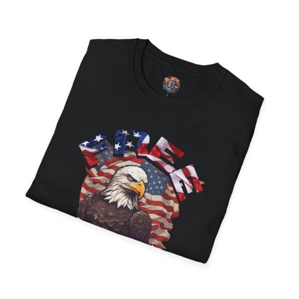 "Free America" Eagle Unisex Soft-Style T-Shirt - Image 4