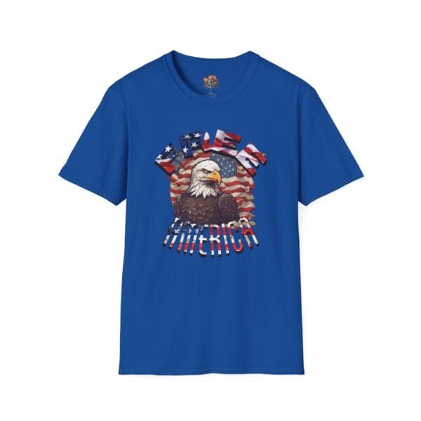 "Free America" Eagle Unisex Soft-Style T-Shirt - Image 11