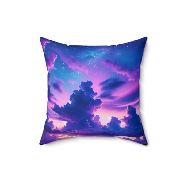 Purple Clouds Serenity Spun Polyester Square Pillow - Image 4