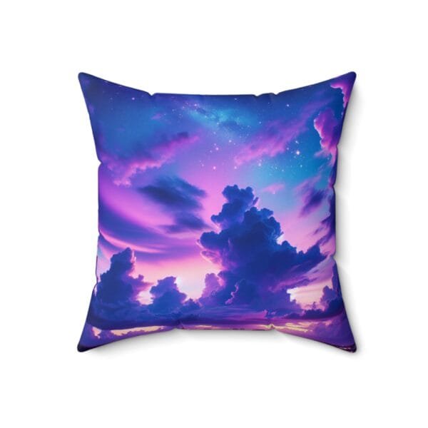 Purple Clouds Serenity Spun Polyester Square Pillow - Image 8