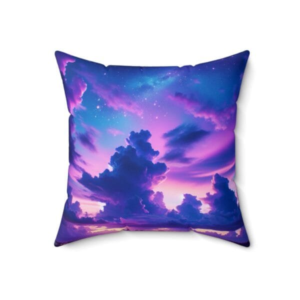 Purple Clouds Serenity Spun Polyester Square Pillow - Image 7