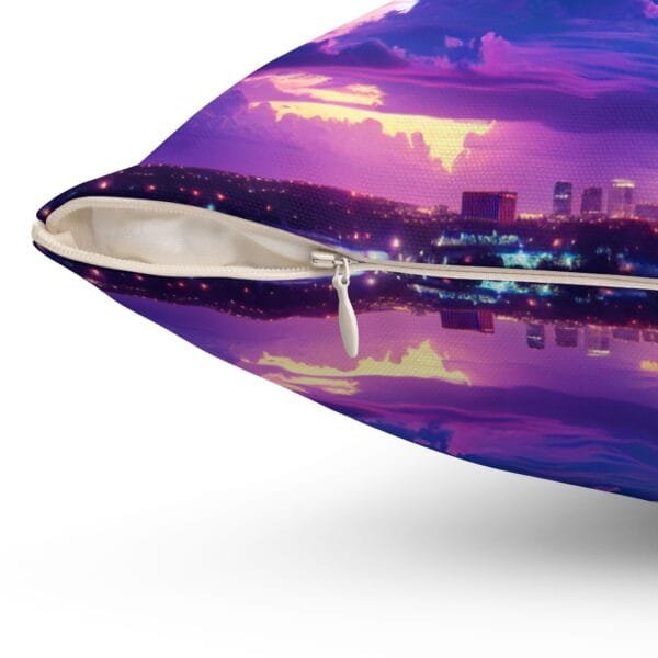 Purple Clouds Serenity Spun Polyester Square Pillow - Image 12