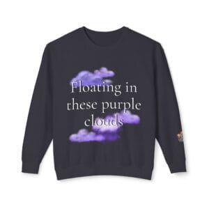"Floating Above" Lyric Unisex Lightweight Crewneck Sweatshirt