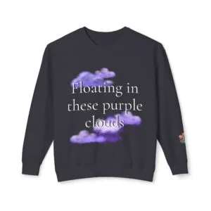 "Floating Above" Lyric Unisex Lightweight Crewneck Sweatshirt