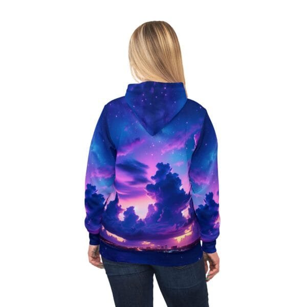 Purple Clouds Dreamscape Athletic Hoodie - Image 6