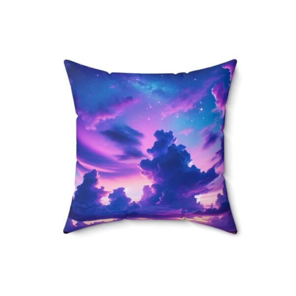 Purple Clouds Serenity Spun Polyester Square Pillow - Image 5