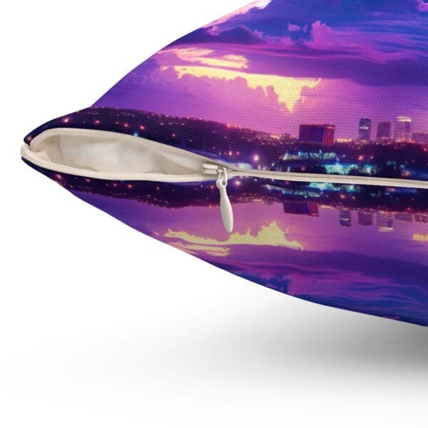 Purple Clouds Serenity Spun Polyester Square Pillow - Image 9