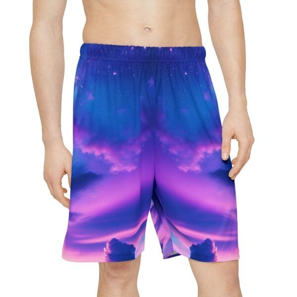 Purple Clouds Dreamscape Men's Sports Shorts - Image 3
