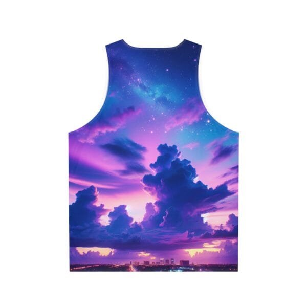 Purple Clouds Dreamscape Unisex Tank Top - Image 2