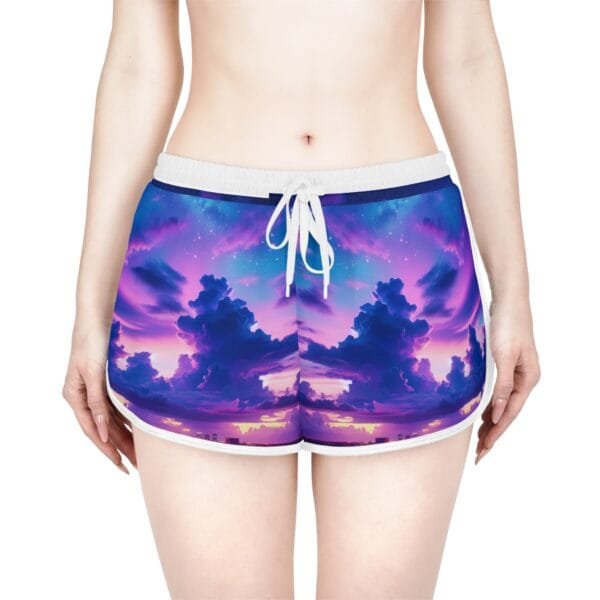 Purple Clouds Women's Relaxed Shorts - Image 7