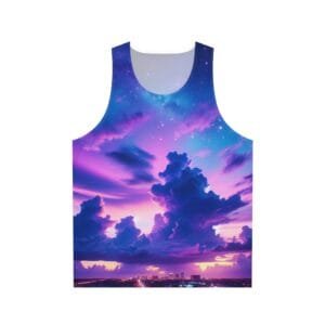 Purple Clouds Dreamscape Unisex Tank Top