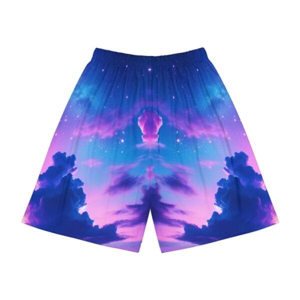 Purple Clouds Dreamscape Men's Sports Shorts - Image 2