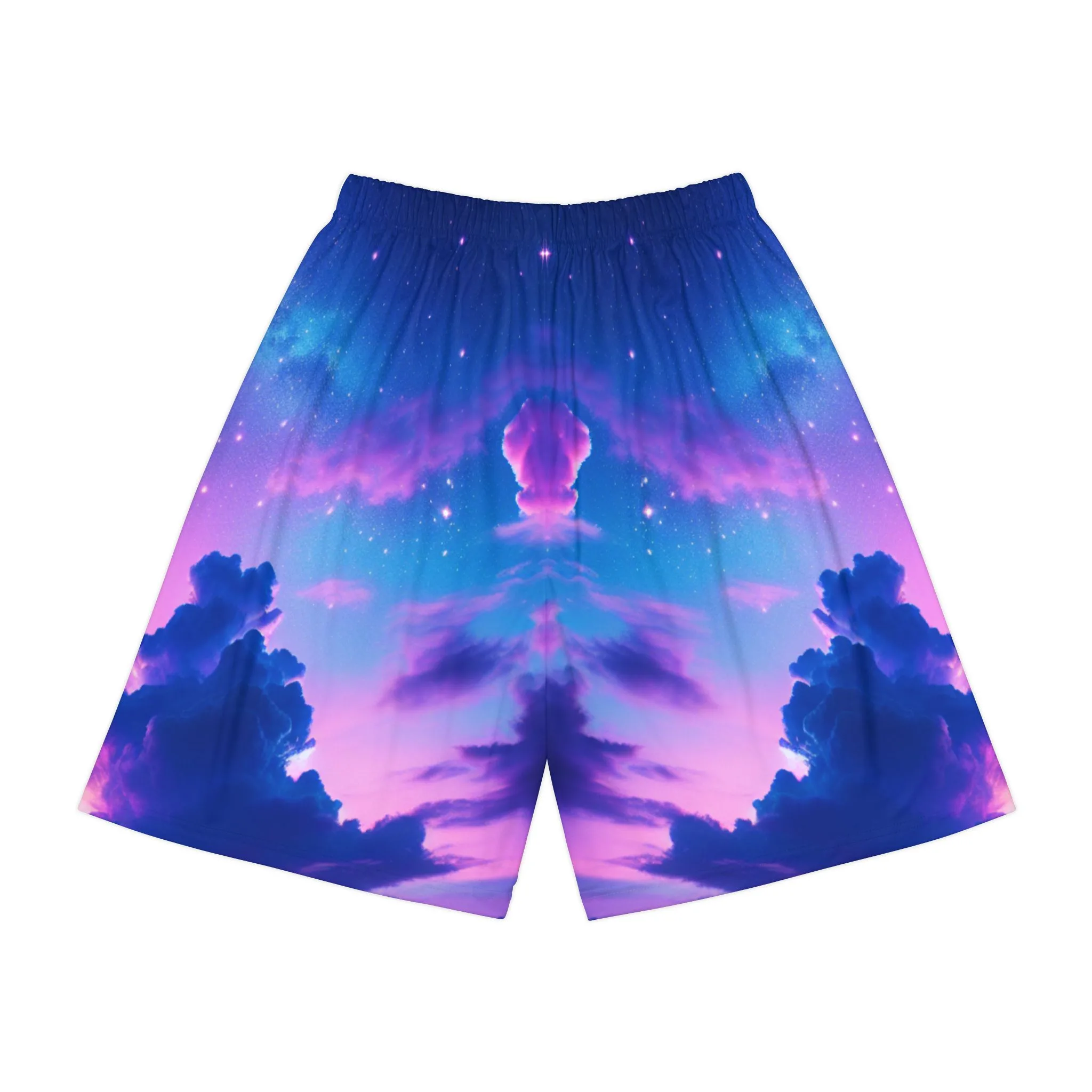 Purple Clouds Dreamscape Men's Sports Shorts - Image 2
