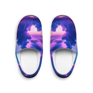 Purple Clouds Dreamscape Women's Indoor Slippers