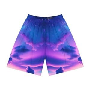 Purple Clouds Dreamscape Men's Sports Shorts