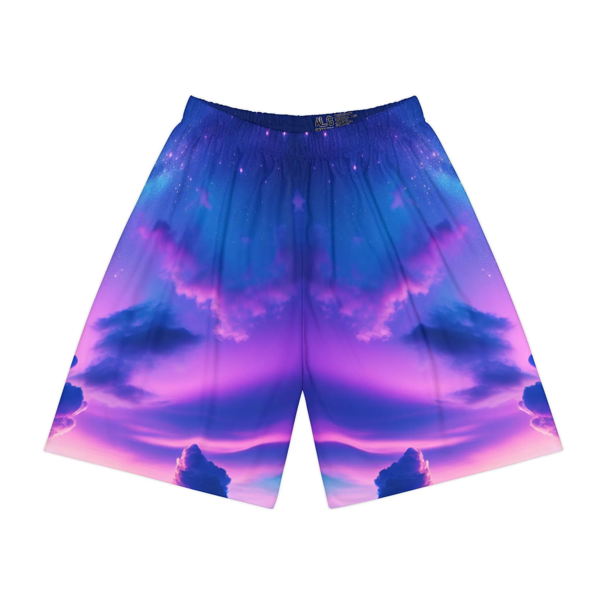 Purple Clouds Dreamscape Men's Sports Shorts