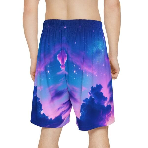 Purple Clouds Dreamscape Men's Sports Shorts - Image 4