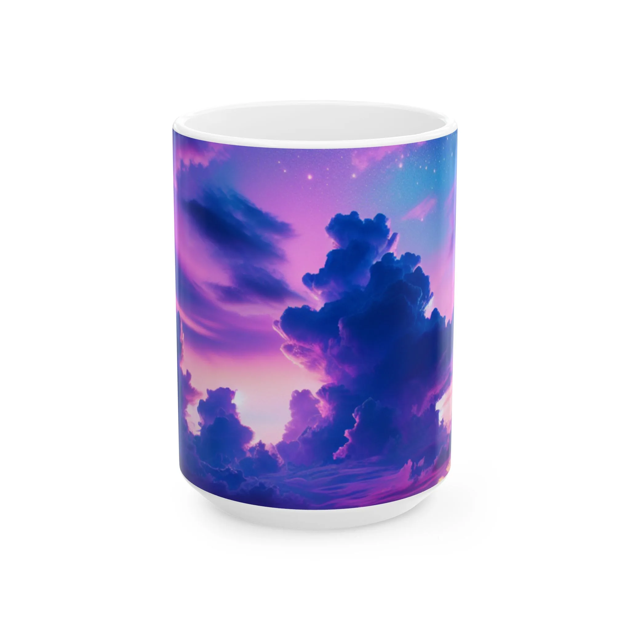 Purple Clouds Dreamscape Ceramic Mug (11oz, 15oz) - Image 5