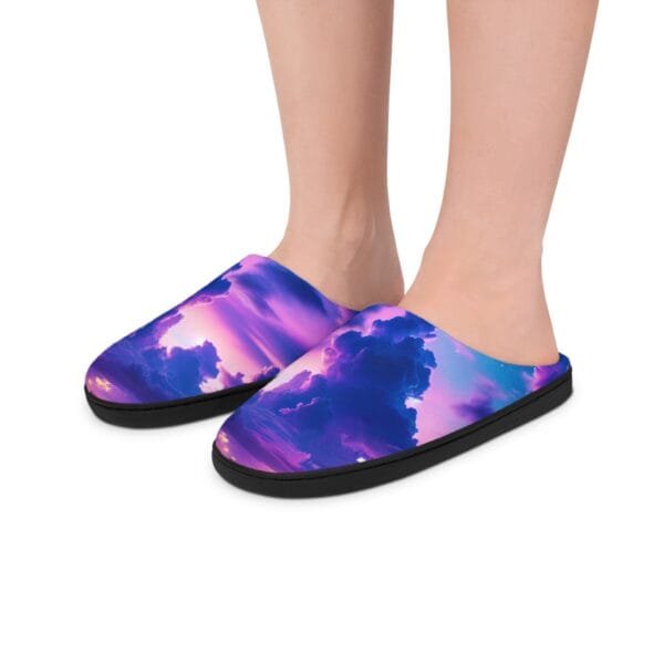 Purple Clouds Dreamscape Women's Indoor Slippers - Image 5