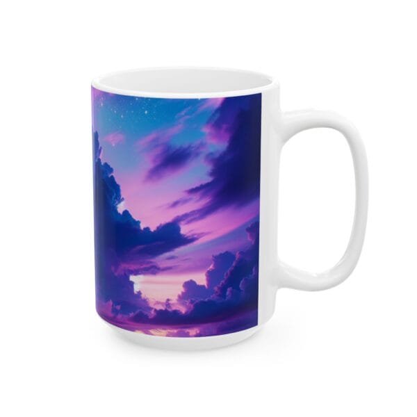 Purple Clouds Dreamscape Ceramic Mug (11oz, 15oz) - Image 8
