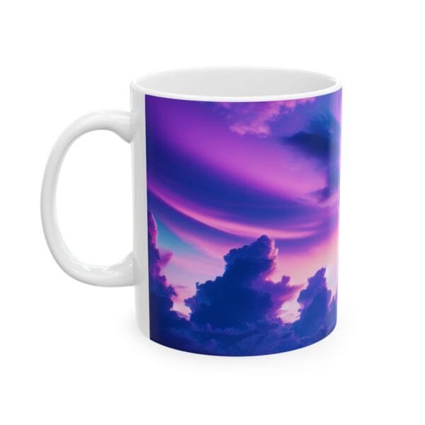 Purple Clouds Dreamscape Ceramic Mug (11oz, 15oz) - Image 3